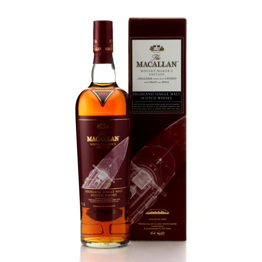 Macallan Whisky Makers Edition Nick Veasey Classic Travel Range 1930s Ocean Liner