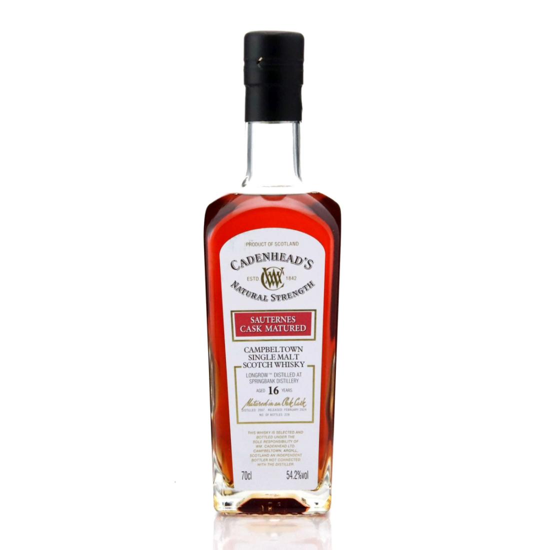 Longrow 2007 Cadenheads Sauternes Cask 16 Year Old