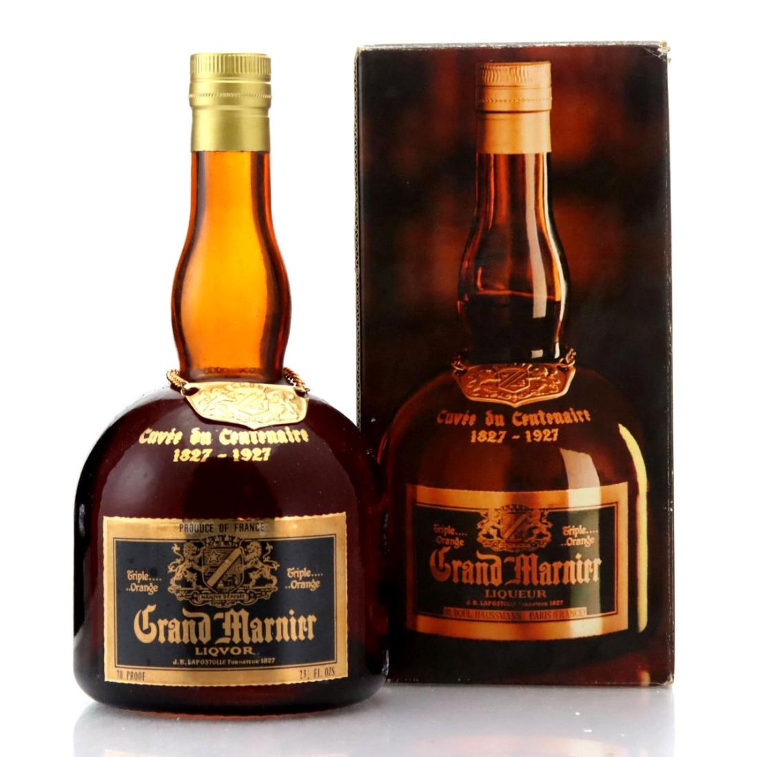 Grand Marnier Cuvée du Centenaire whisky bottle