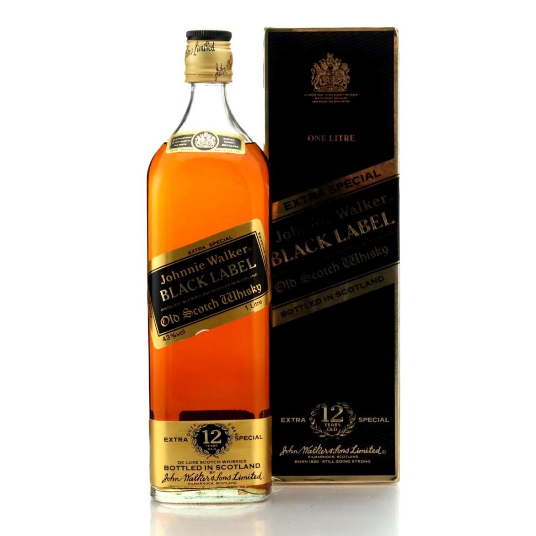 Johnnie Walker Black Label 12 Year Old 1 Litre