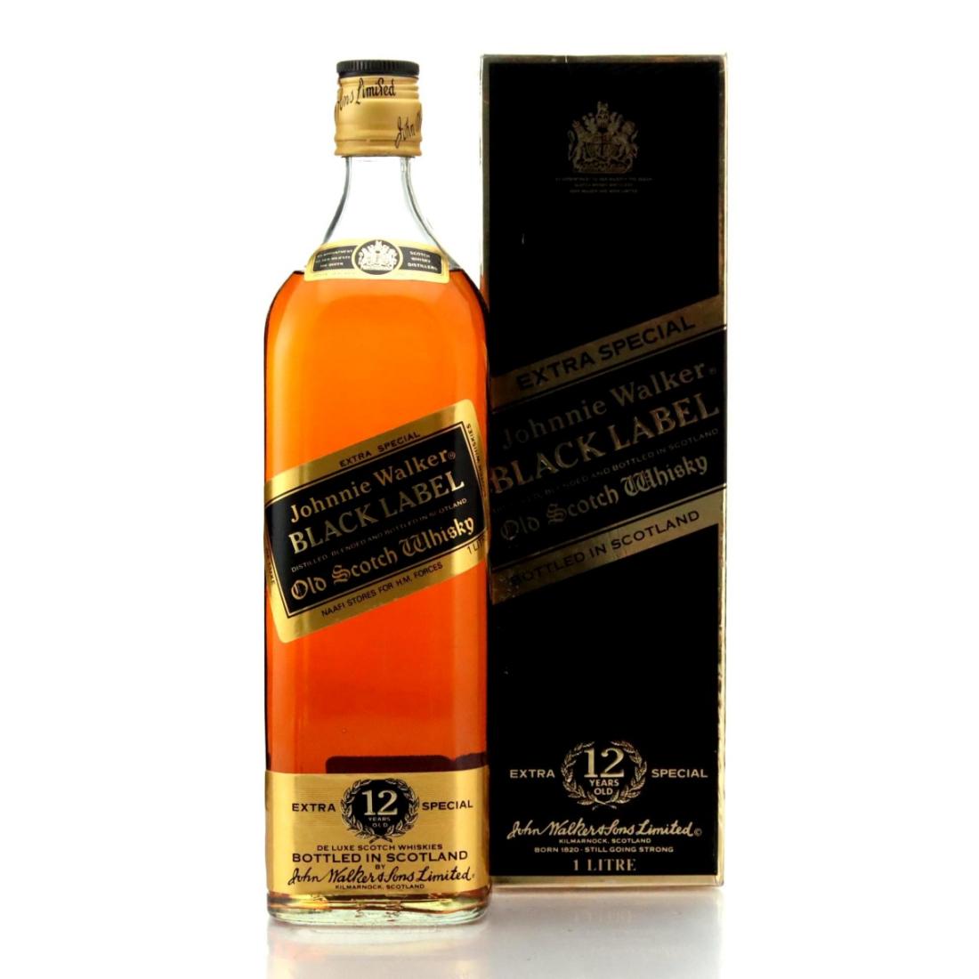Johnnie Walker Black Label 12 Year Old 1 Litre