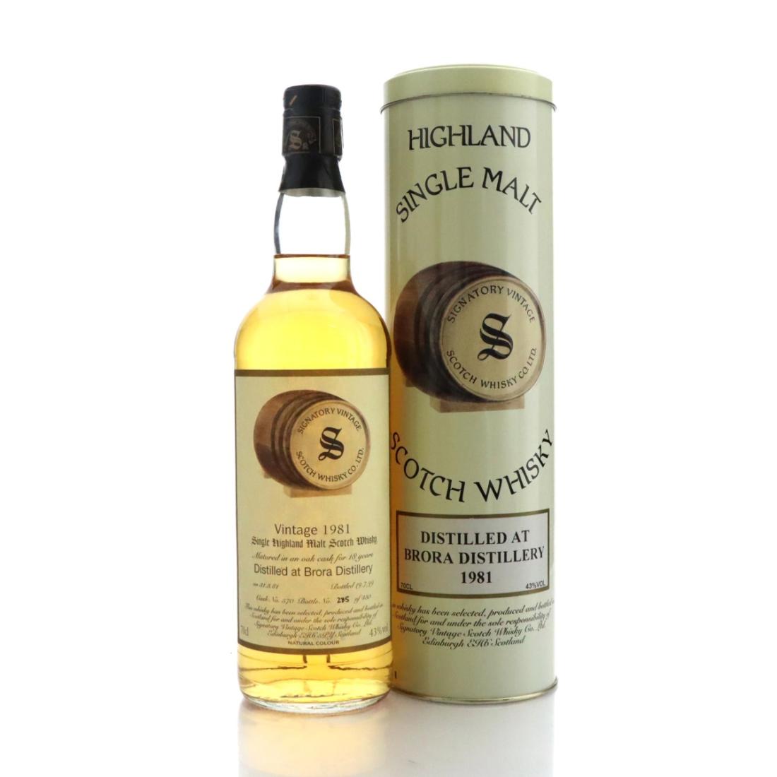 Brora 18 Year Old, Sherry Cask, 1981, Signatory Vintage, 43%