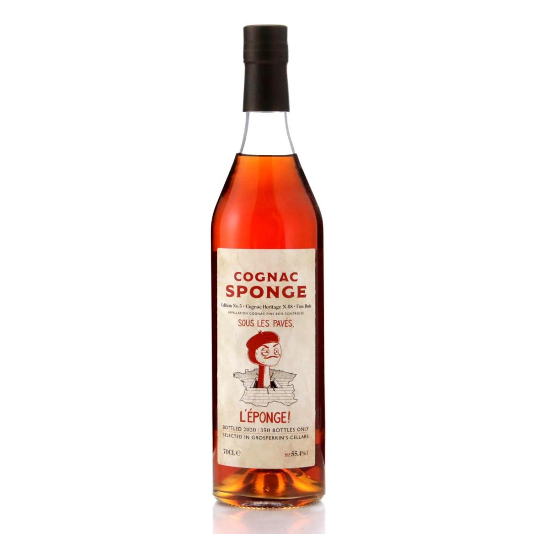 Cognac Sponge Heritage No. 68 Fins Bois Cognac, Edition No. 3, 1968, Decadent Drinks Ltd, 55.4% whisky bottle