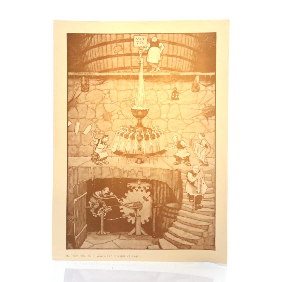 Print In The Johnnie Walker Filling Cellars by W Heath Robinson