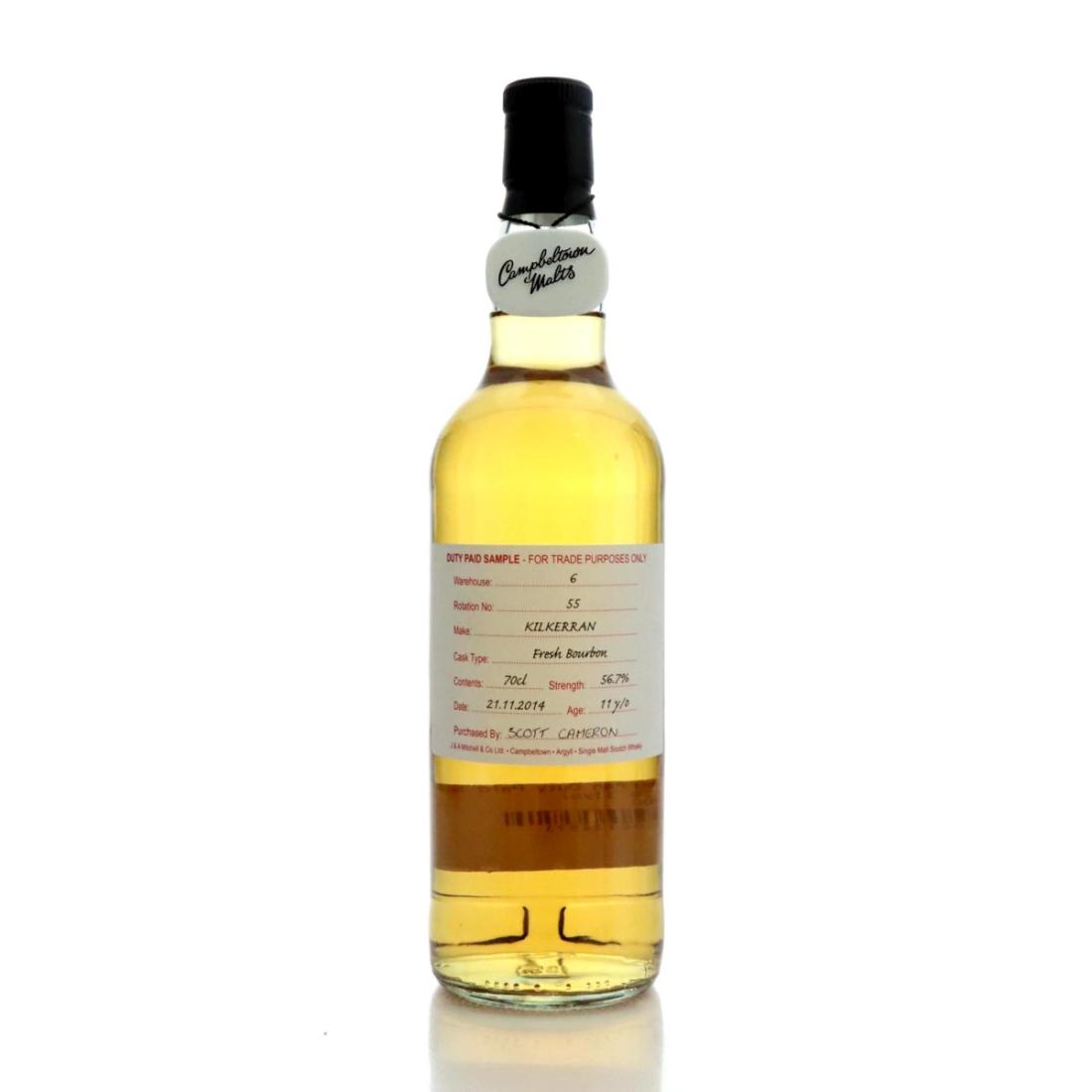 Kilkerran 2014 Duty Paid Sample 11 Year Old Fresh Bourbon