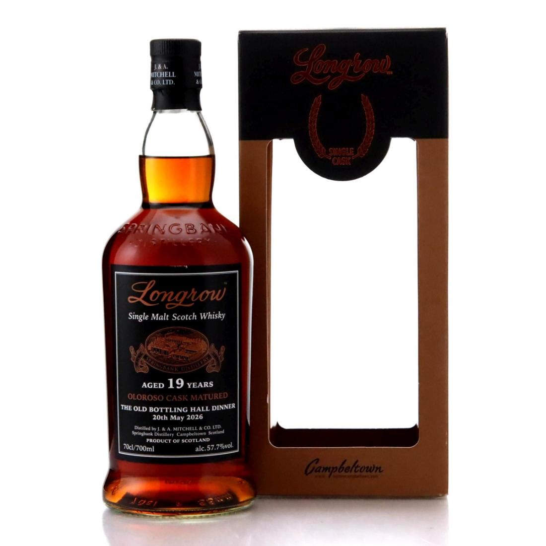 Longrow 19 Year Old Oloroso Cask Matured The Old Bottling Hall Dinner