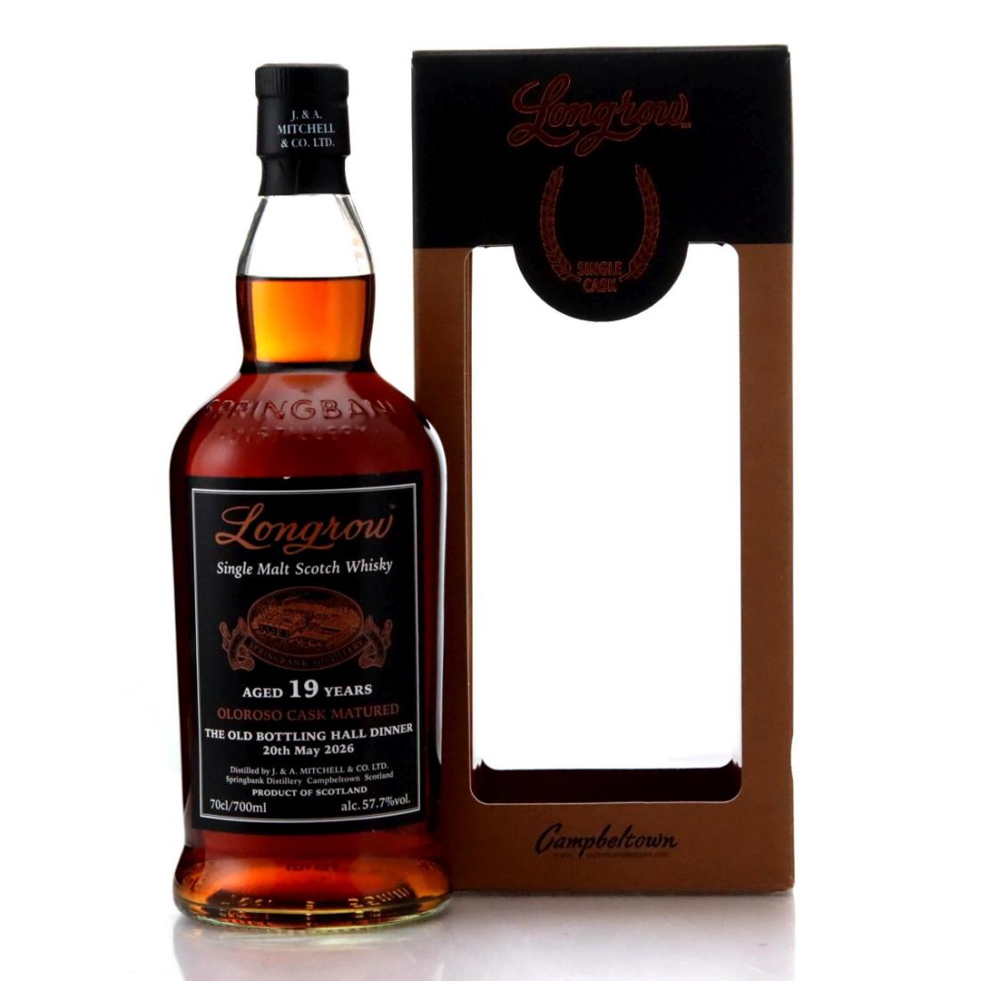 Longrow 19 Year Old Oloroso Cask Matured The Old Bottling Hall Dinner