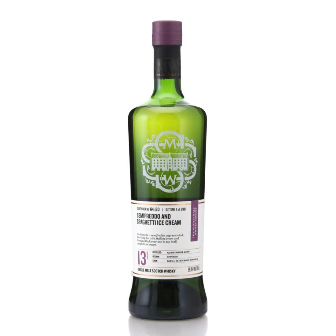 Mannochmore 2006 SMWS 13 Year Old 64120 Semifreddo and spaghetti ice cream