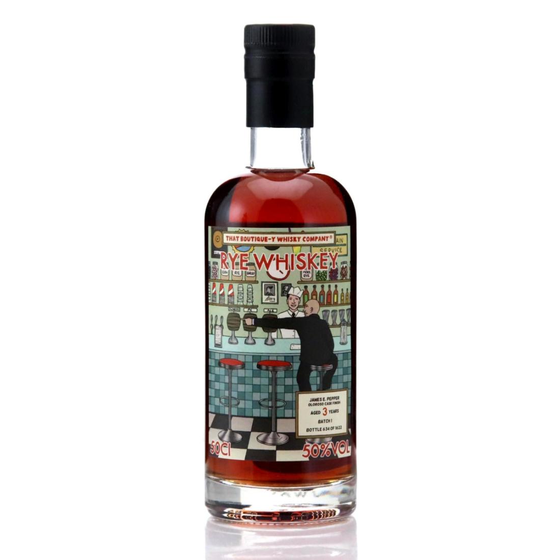 James E Pepper That Boutiquey Whisky Company 3 Year Old Rye Batch 1