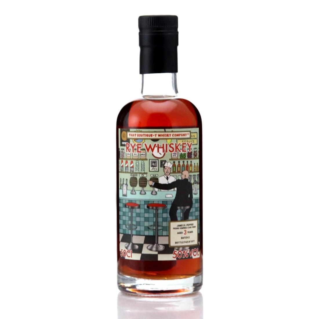 James E Pepper That Boutiquey Whisky Company 3 Year Old Rye Batch 2