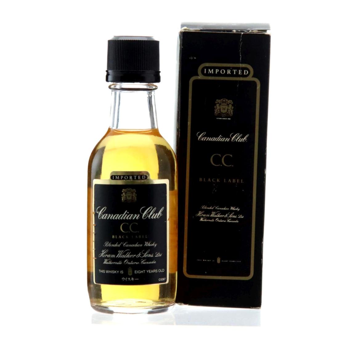 Canadian Club Cc Black Label Canadian Whisky Miniature