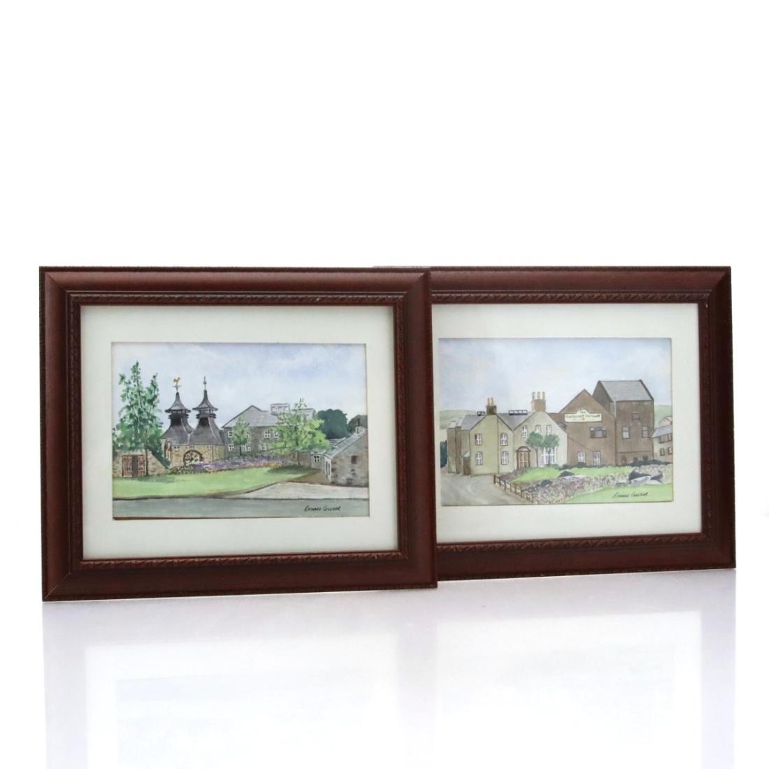 Print Strathisla Glenlivet Watercolour Painting by Richard Colliver x 2