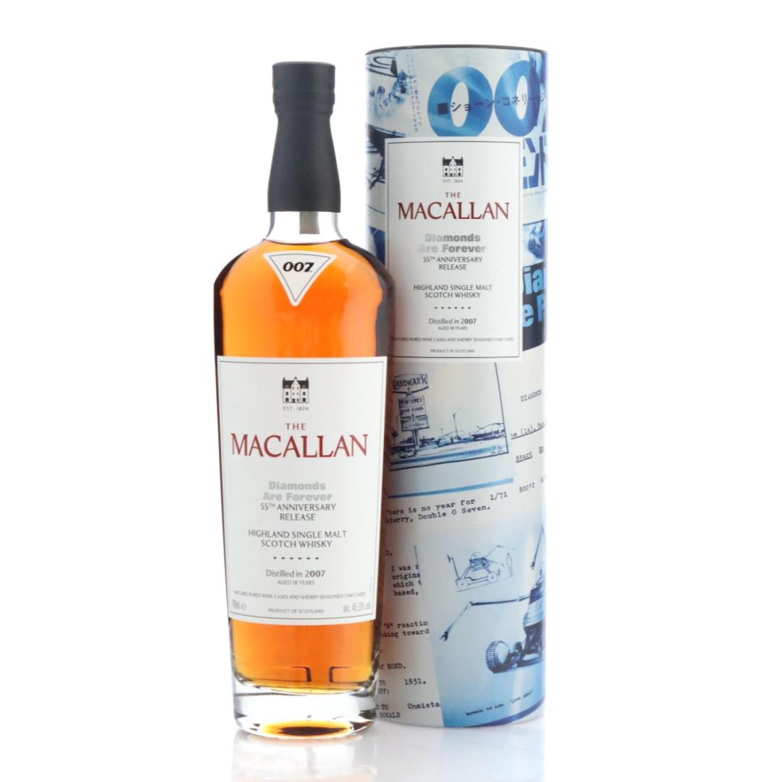 Macallan 2007 Diamonds Are Forever 18 Year Old 55th Anniversary Release