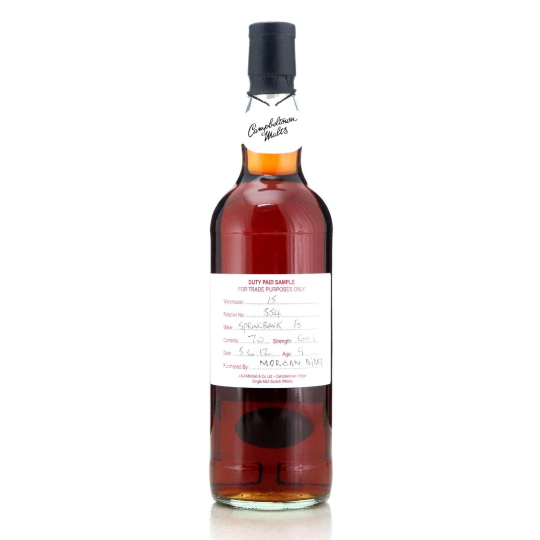 Springbank 2012 Duty Paid Sample 9 Year Old Fresh Sherry