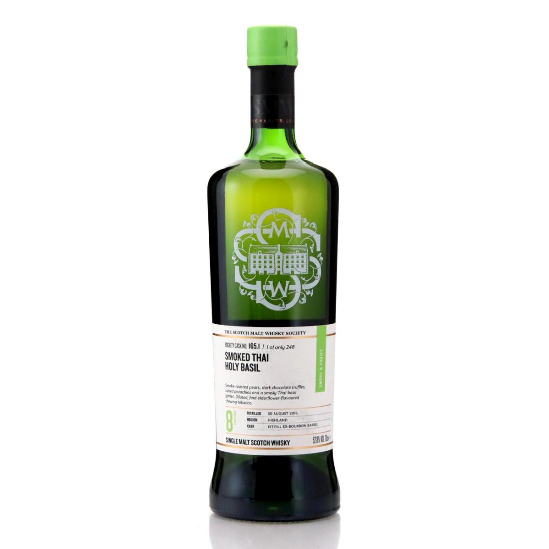 Wolfburn 2016 SMWS 8 Year Old 1651 Smoked thai holy basil