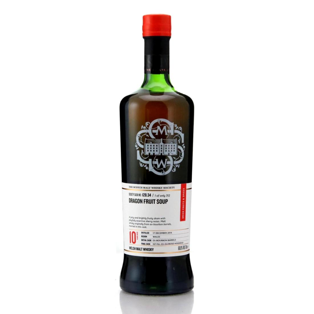 Penderyn 2014 SMWS 10 Year Old 12834 Dragon fruit soup