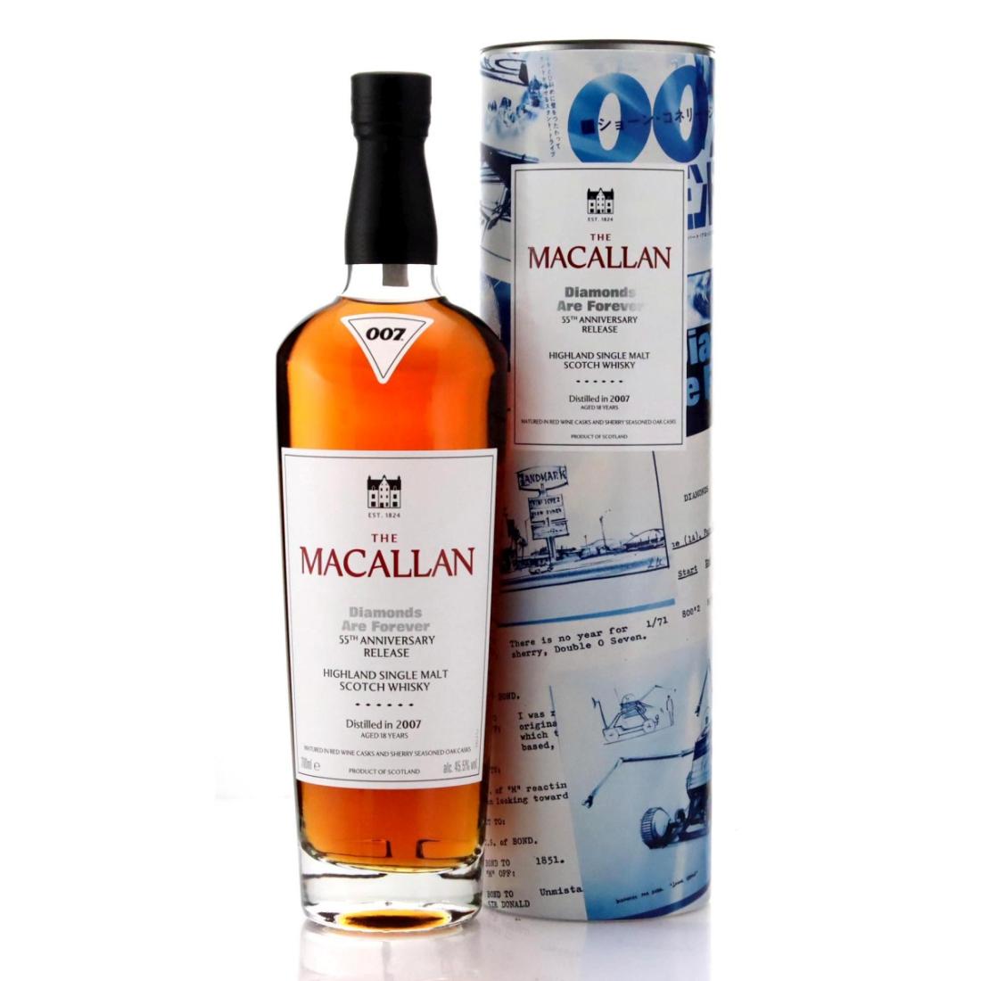 Macallan 2007 Diamonds Are Forever 18 Year Old 55th Anniversary Release