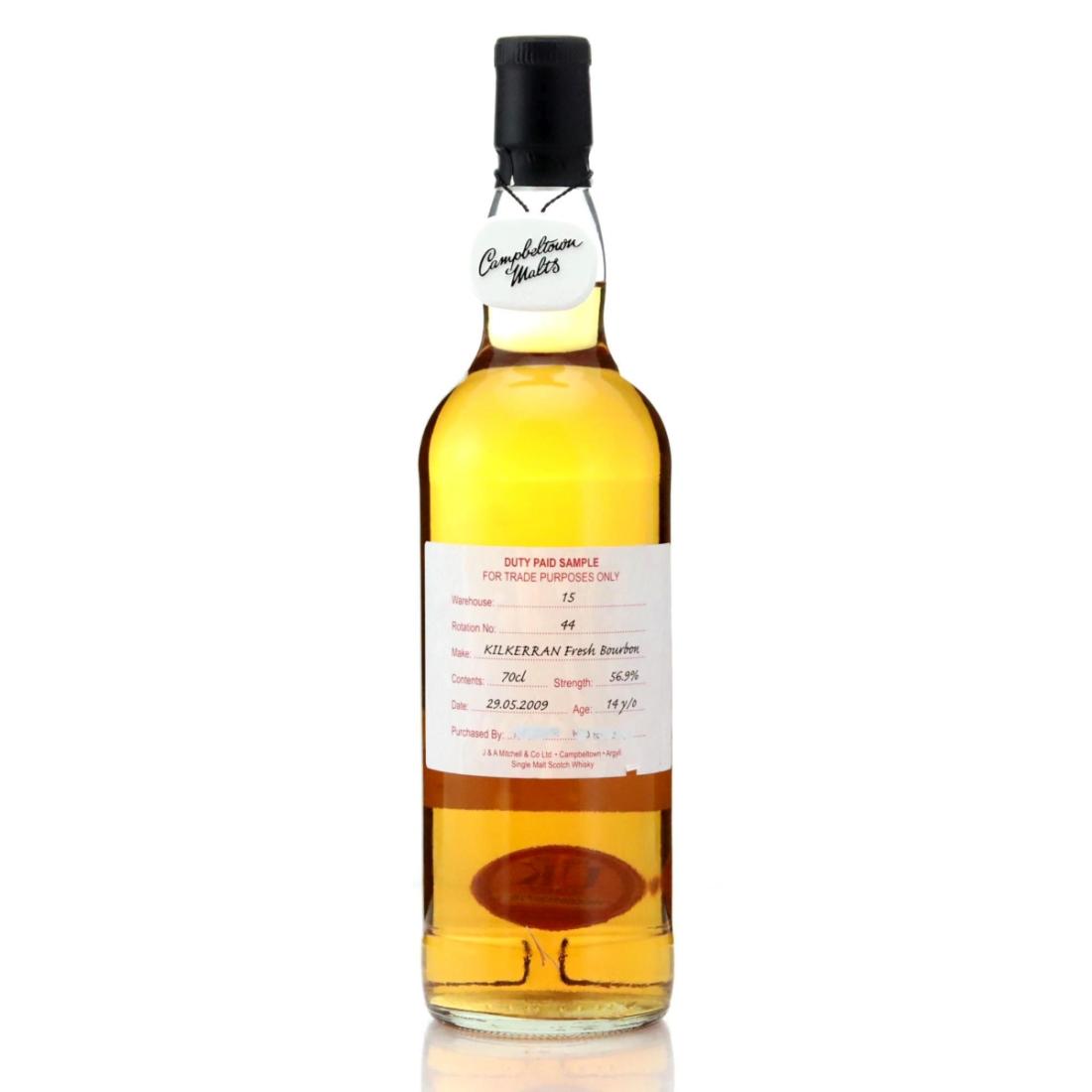 Kilkerran 2009 Duty Paid Sample 14 Year Old Fresh Bourbon
