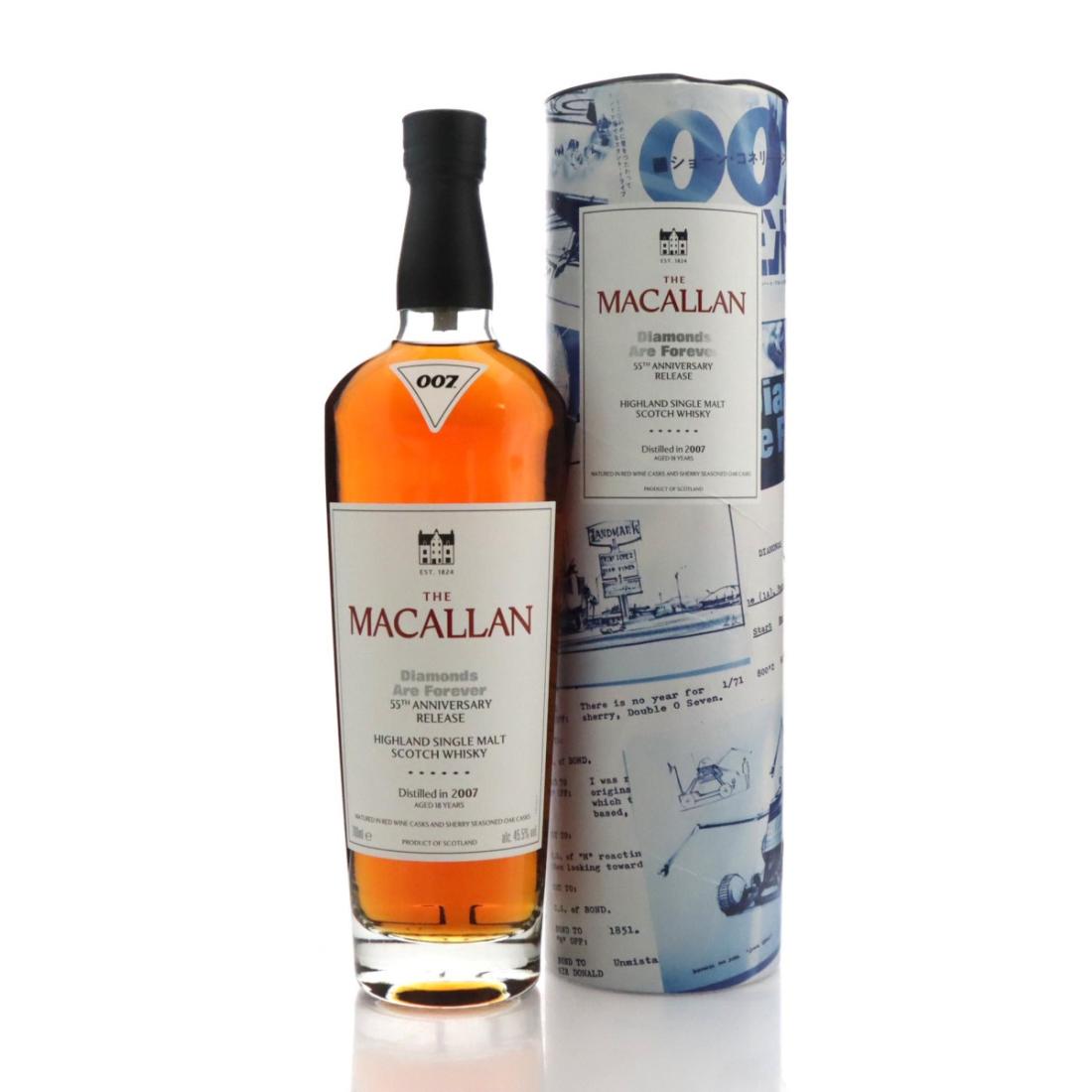 Macallan 2007 Diamonds Are Forever 18 Year Old 55th Anniversary Release