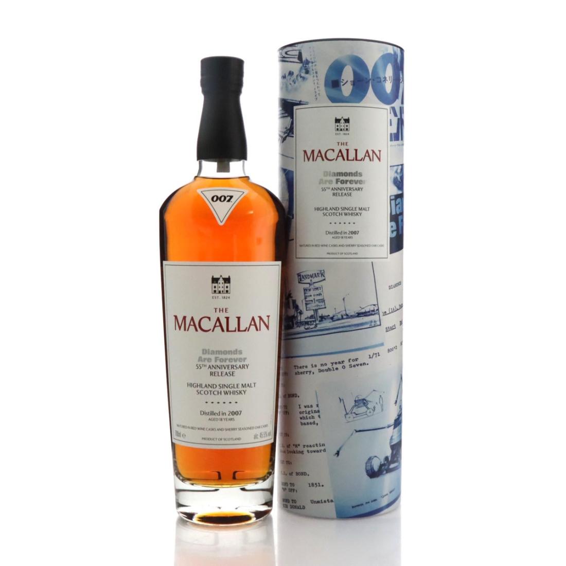 Macallan 2007 Diamonds Are Forever 18 Year Old 55th Anniversary Release