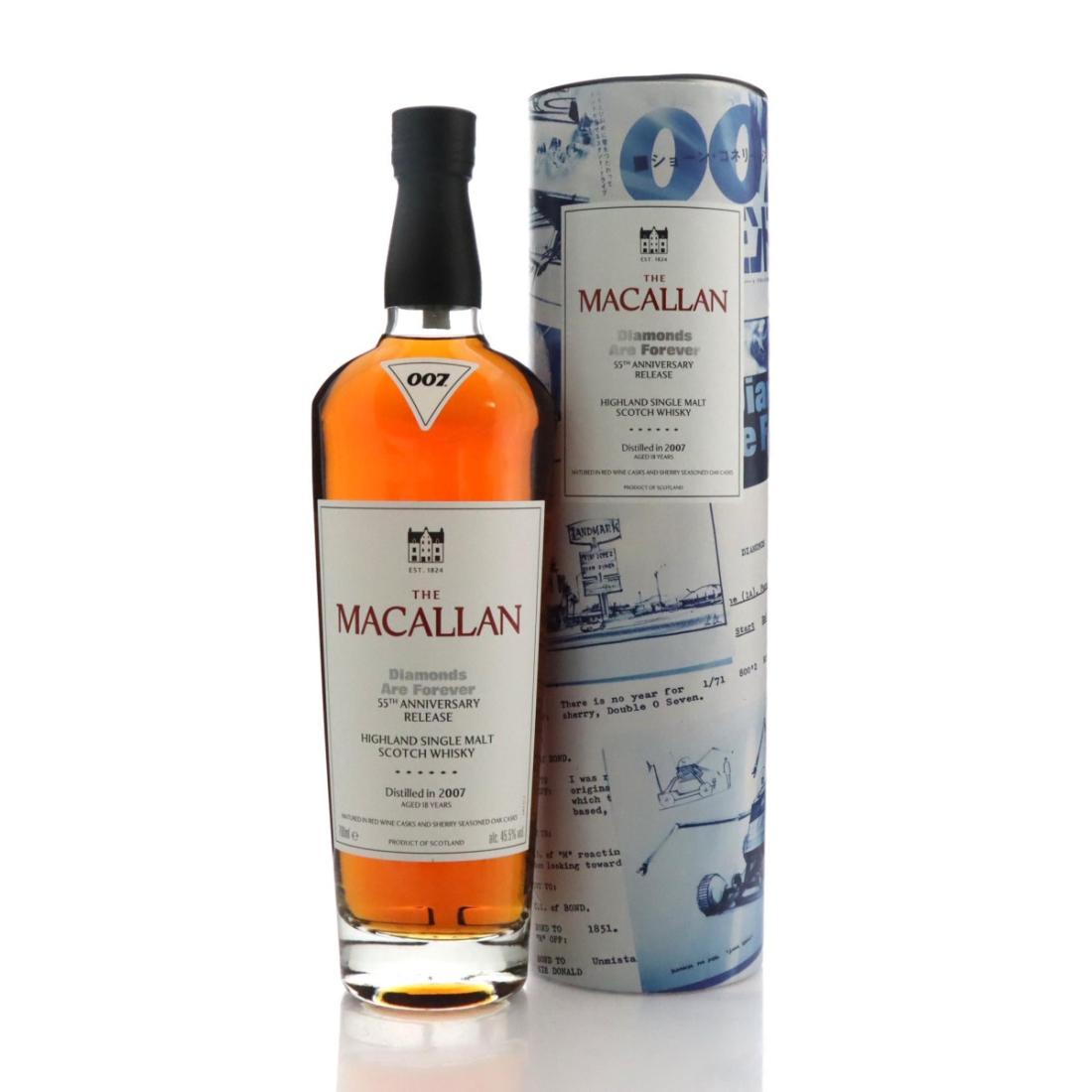 Macallan 2007 Diamonds Are Forever 18 Year Old 55th Anniversary Release