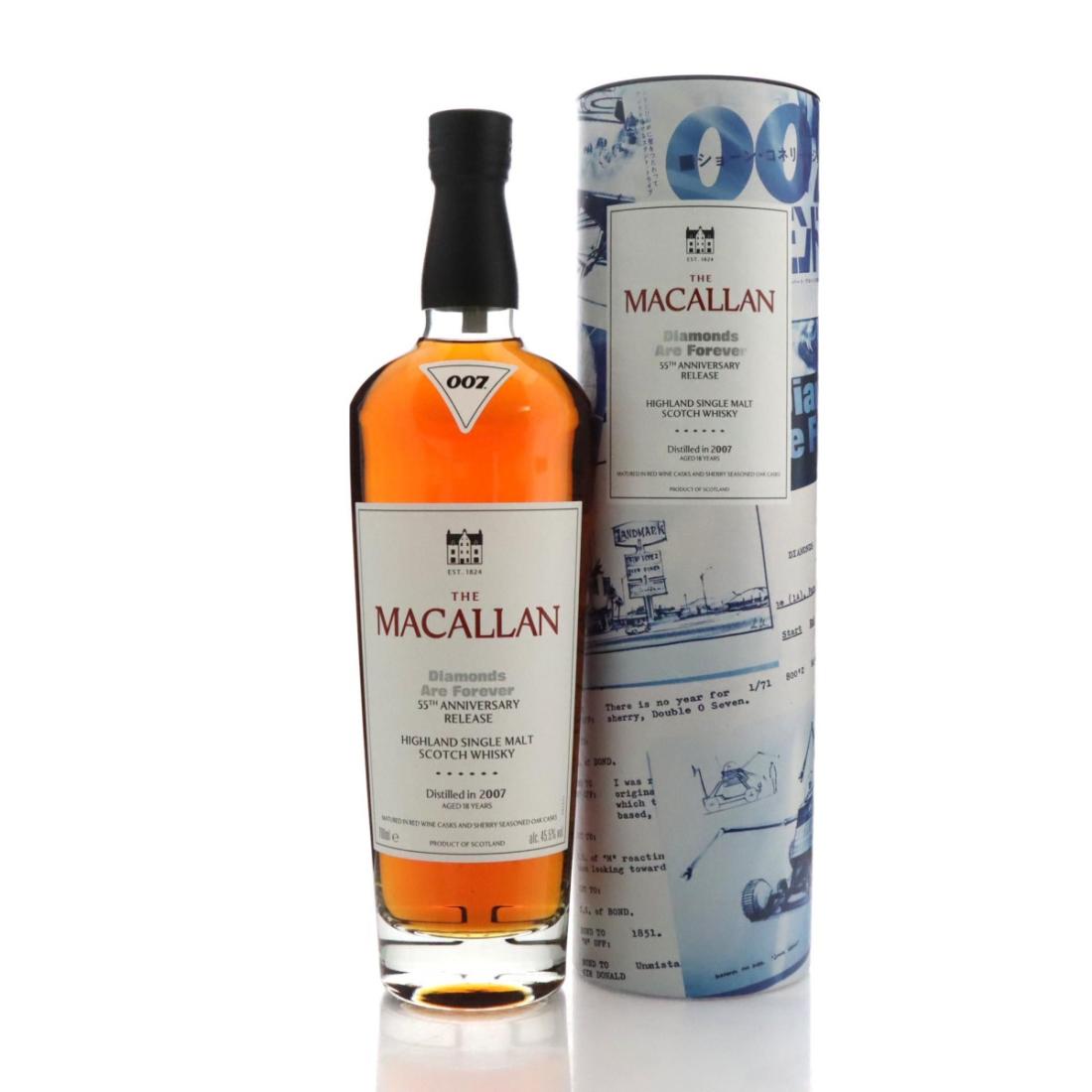 Macallan 2007 Diamonds Are Forever 18 Year Old 55th Anniversary Release