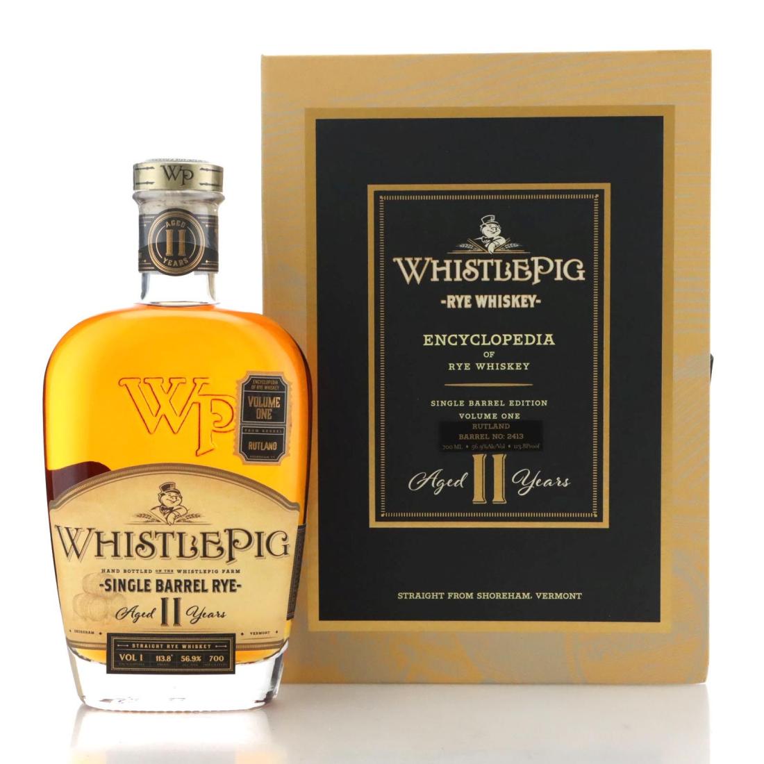 Whistlepig Single Barrel Rye 11 Year Old Encyclopedia of Rye Vol 1