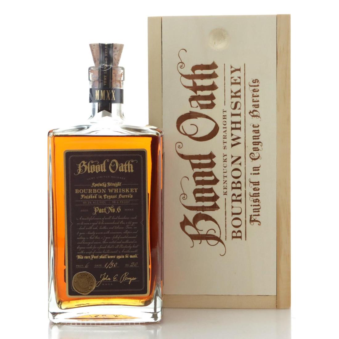 Blood Oath Pact No. 6, Cognac Cask, 2020, 49.3% whisky bottle