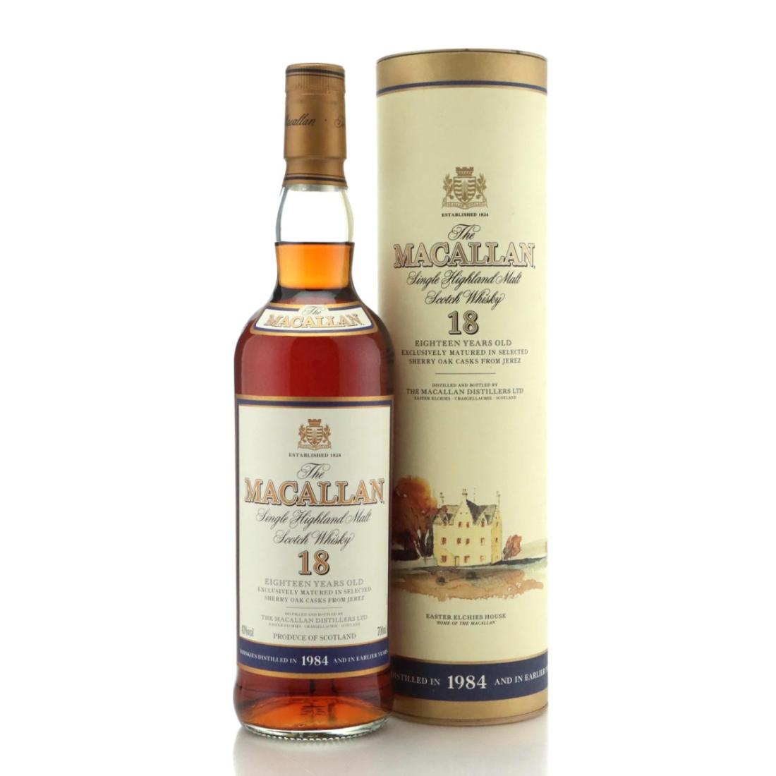 Macallan 18 Year Old Sherry Oak, 2002, 43% whisky bottle