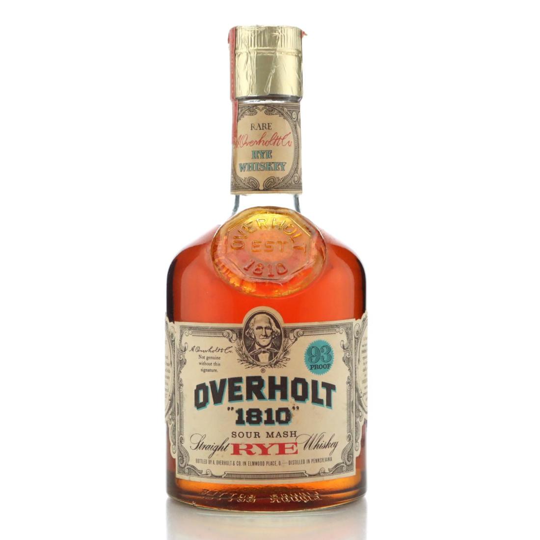 Overholt 1810 Straight Rye 93 Proof
