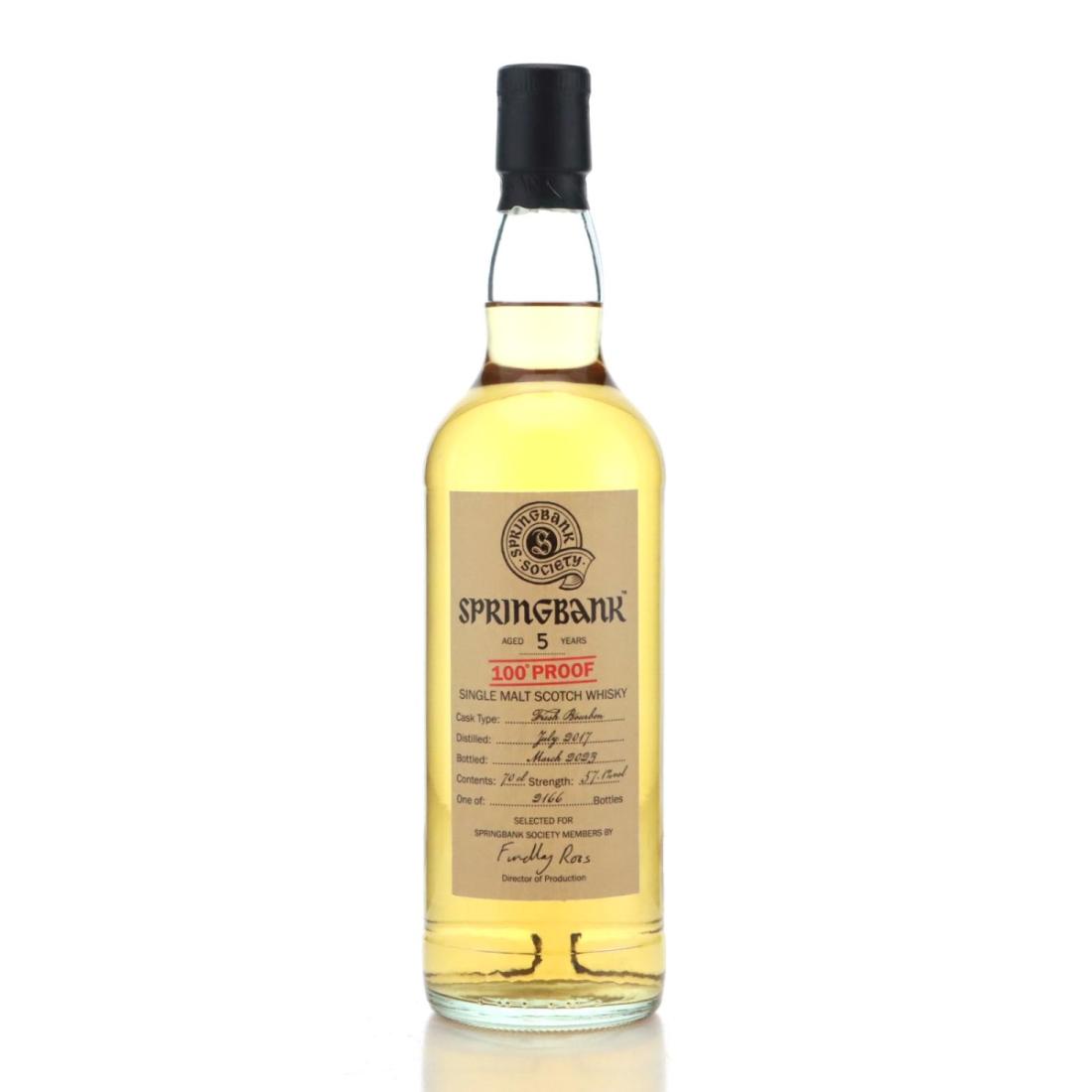 Springbank 2017 100 Proof 5 Year Old