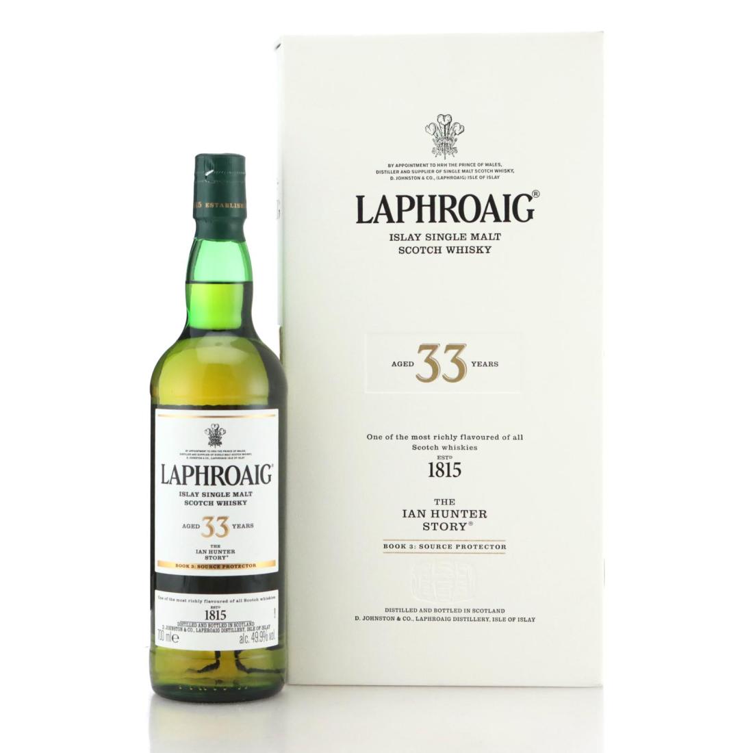 Laphroaig The Ian Hunter Story 33 Year Old Book 3 Source Protector