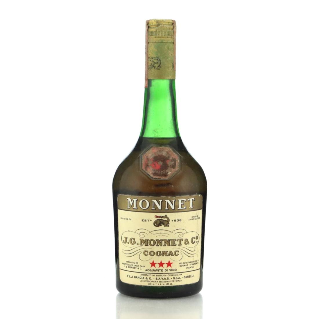 Monnet 3 Star 3 Year Old, 40% whisky bottle