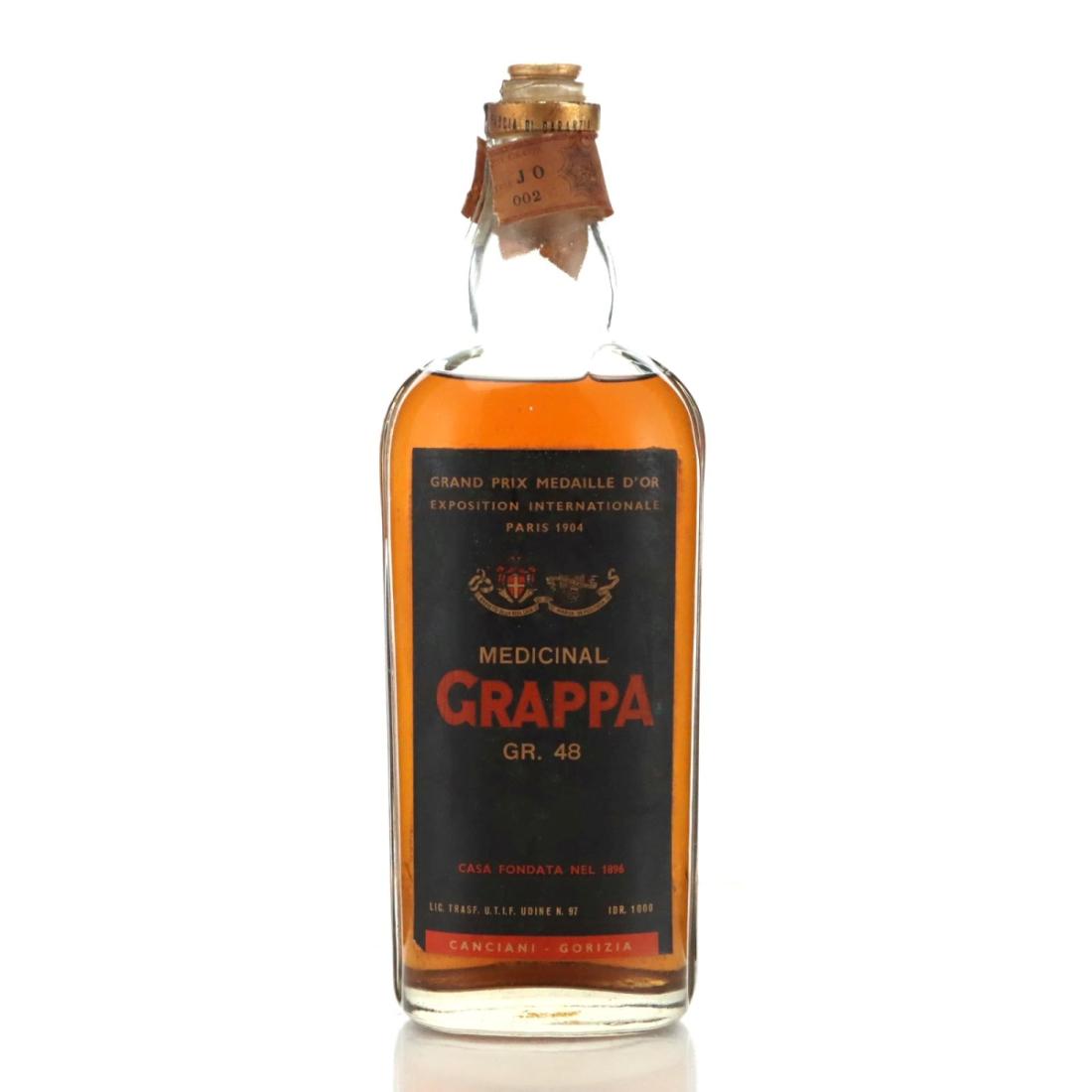 Canciani Gorizia Medicinal Grappa, 1996, 48% whisky bottle