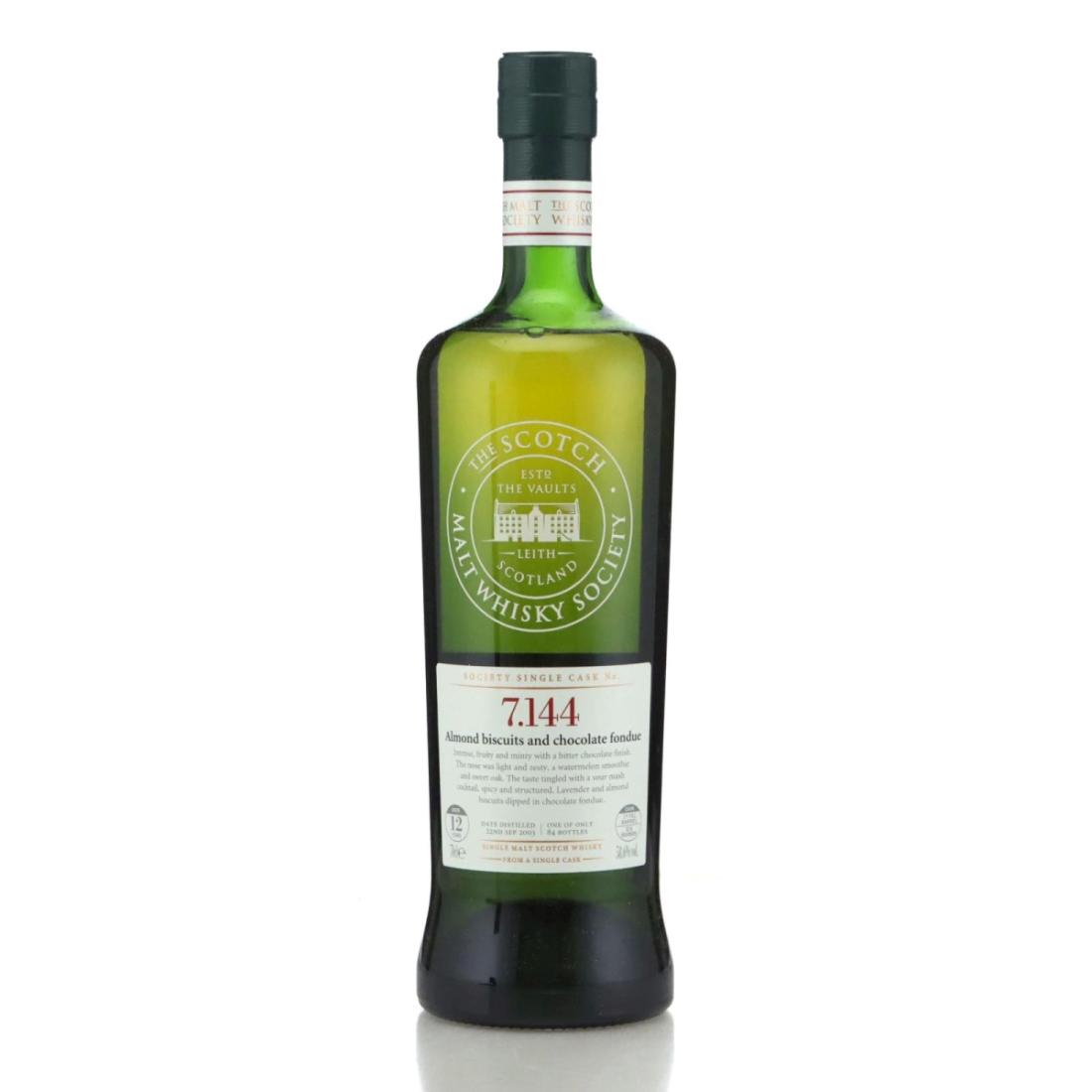 Longmorn 2003 SMWS 12 Year Old 7144 Almond biscuits and chocolate fondue