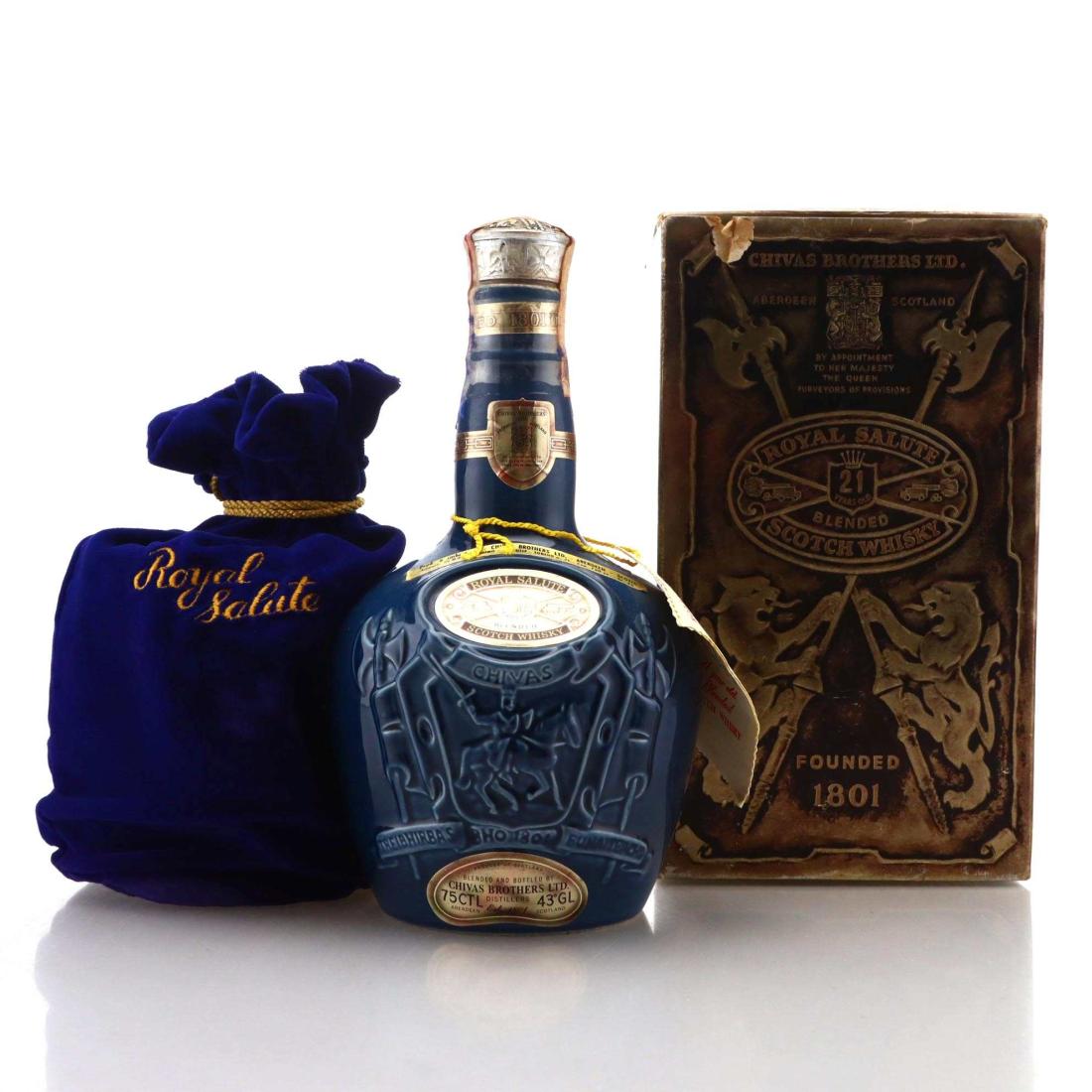 Royal Salute 21 Year Old Scotch Whisky Sapphire Flagon