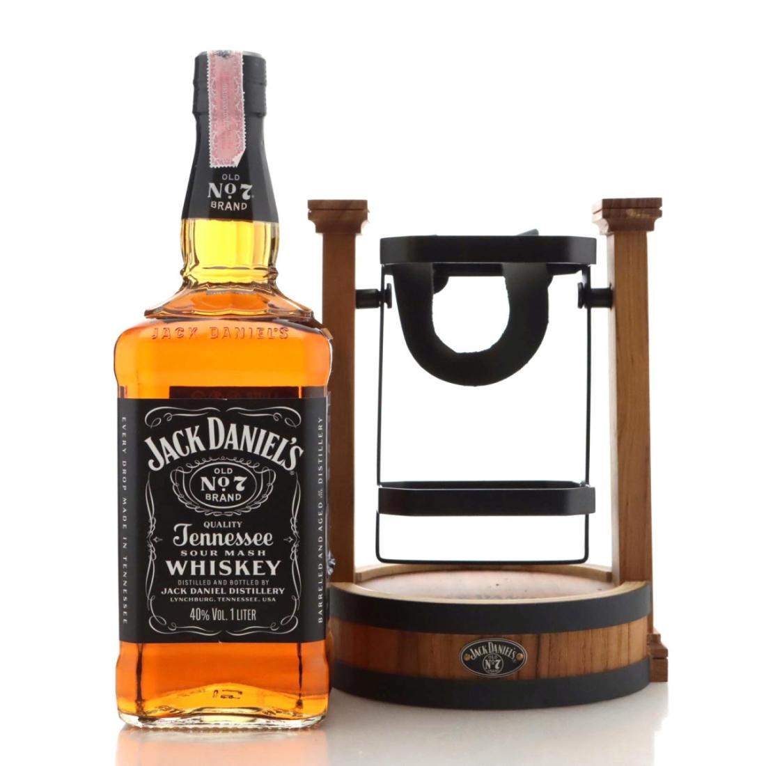 Jack Daniels Old No7 Brand Litre includes Pouring Cradle