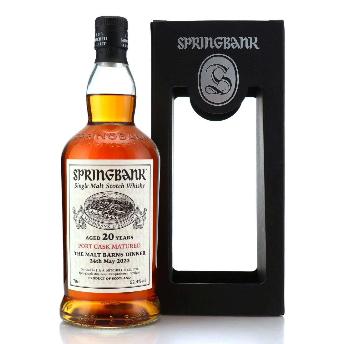 Springbank 20 Year Old The Malt Barns Dinner 2023