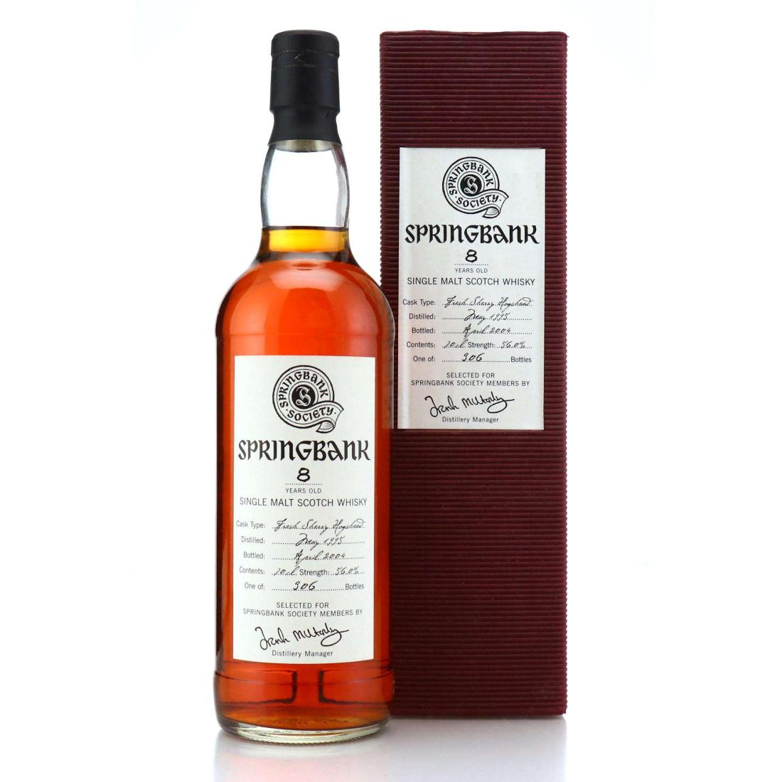 Springbank 1995 Springbank Society 8 Year Old