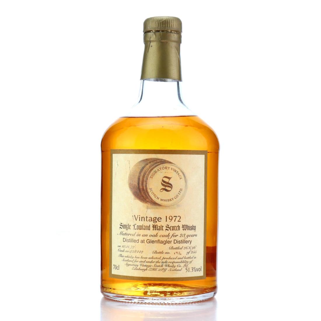 Glen Flagler 1972 23 Year Old Signatory, Oak Cask, Cask #228442, 1972, Signatory Vintage, 51.3% whisky bottle