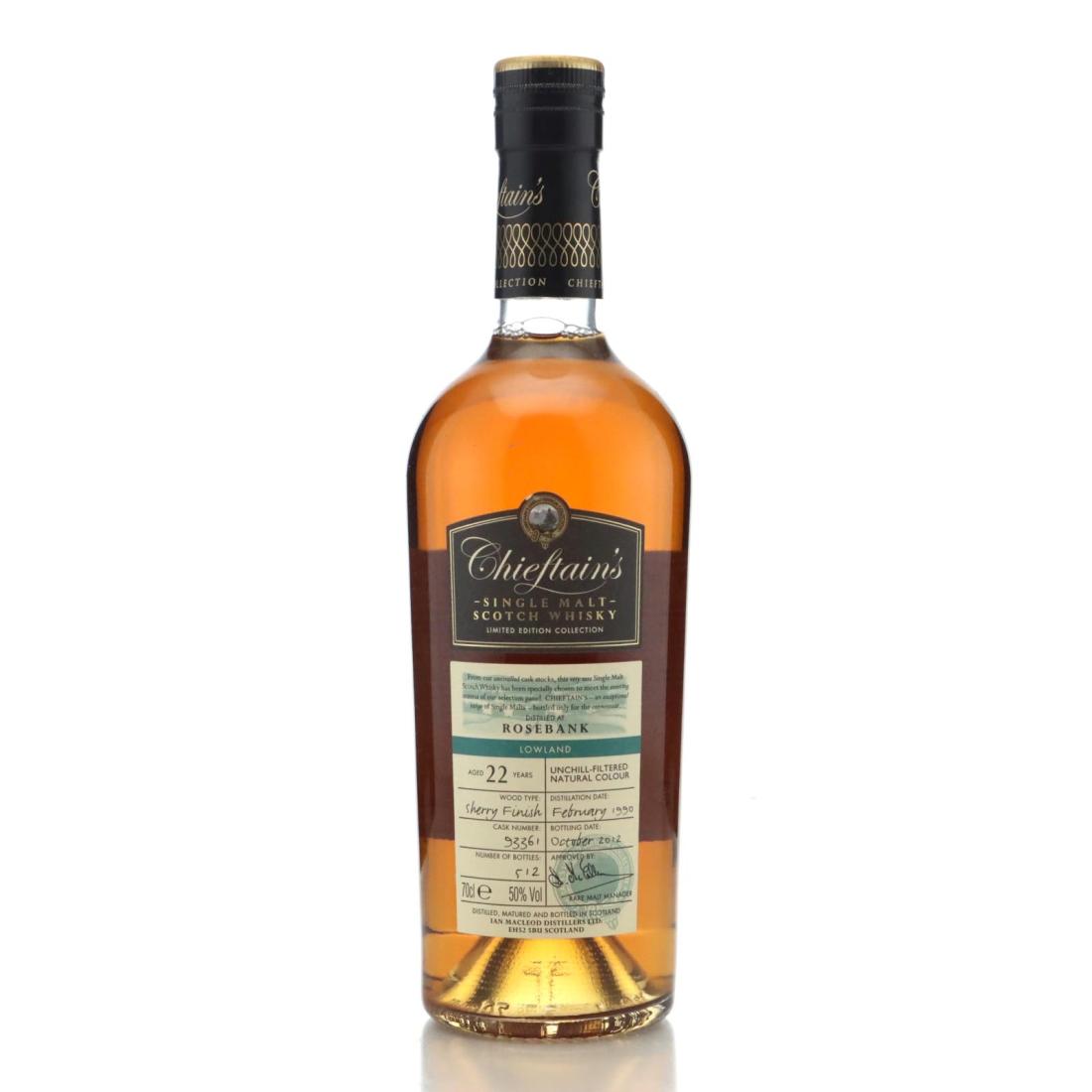 Rosebank 1990 Chieftains 22 Year Old