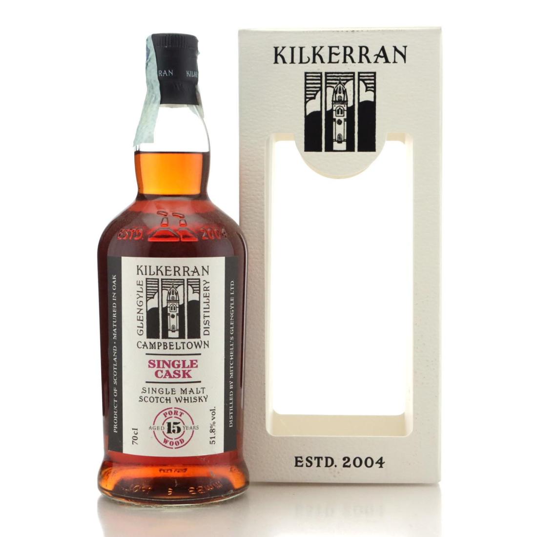Kilkerran 15th Anniversary Single Cask For Beija-Flor 15 Year Old, Port Cask, Cask #19/208-1, 2019, 51.8% whisky bottle