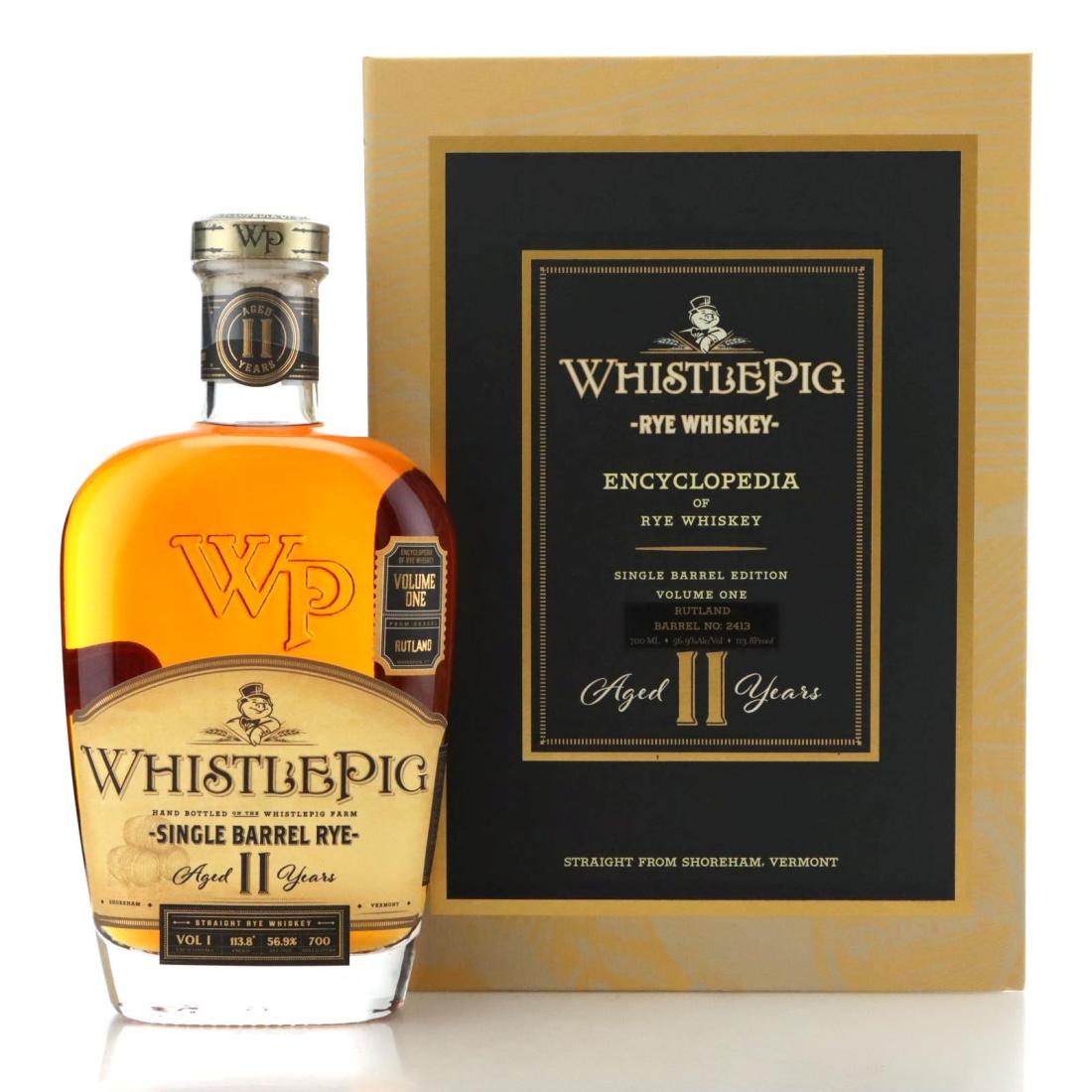 Whistlepig Single Barrel Rye 11 Year Old Encyclopedia of Rye Vol 1