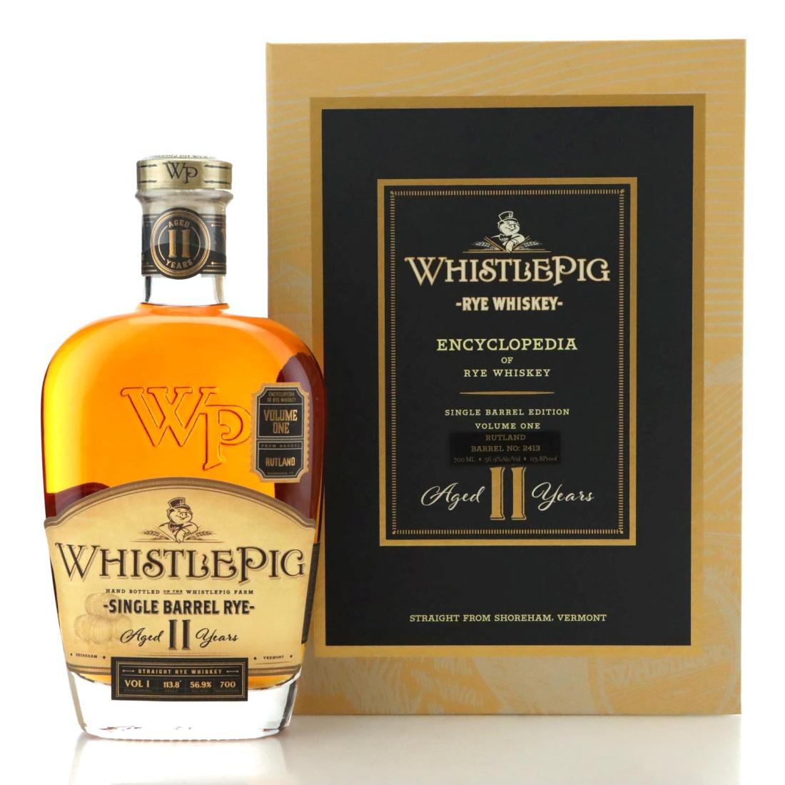 Whistlepig Single Barrel Rye 11 Year Old Encyclopedia of Rye Vol 1