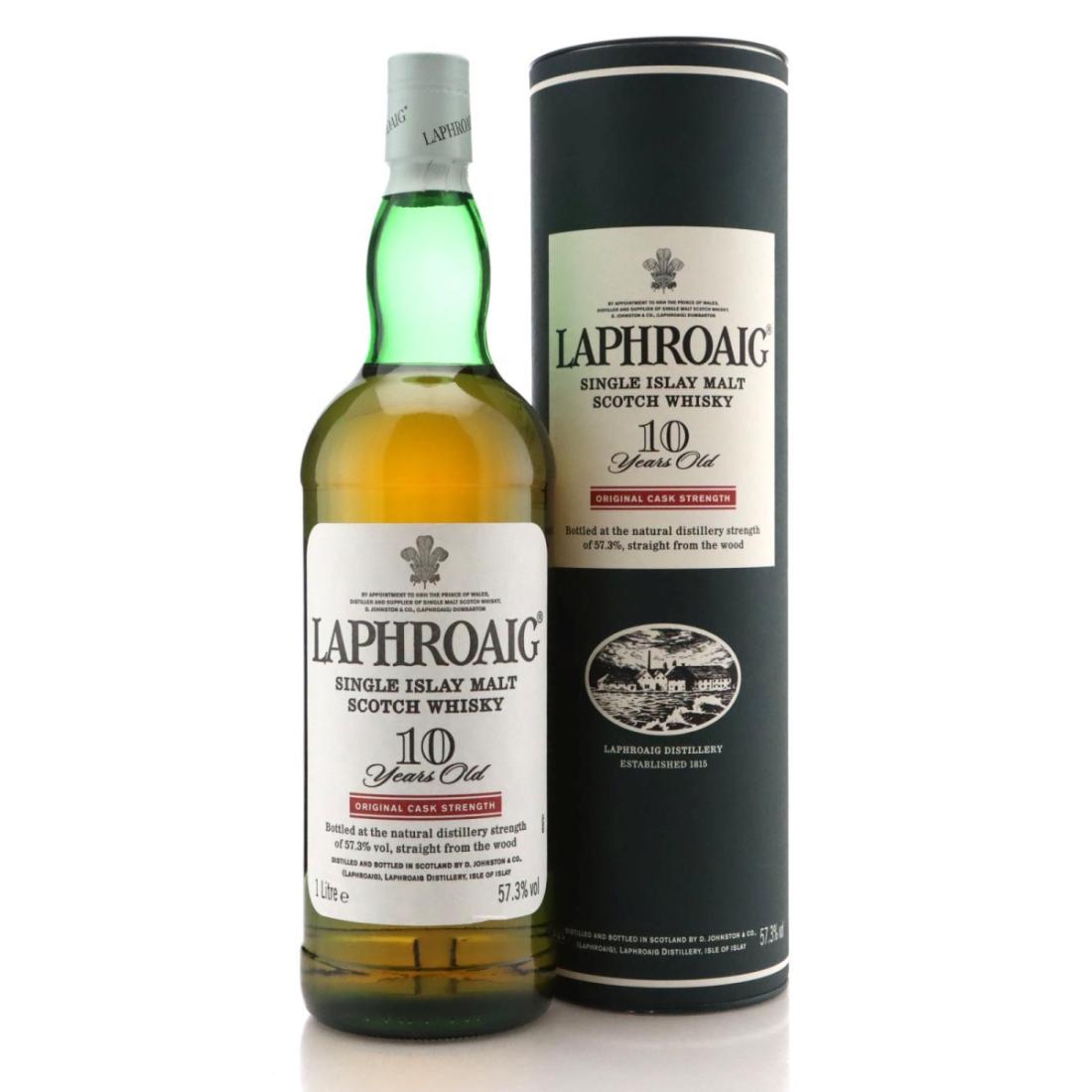Laphroaig 10 Year Old Original Cask Strength Litre