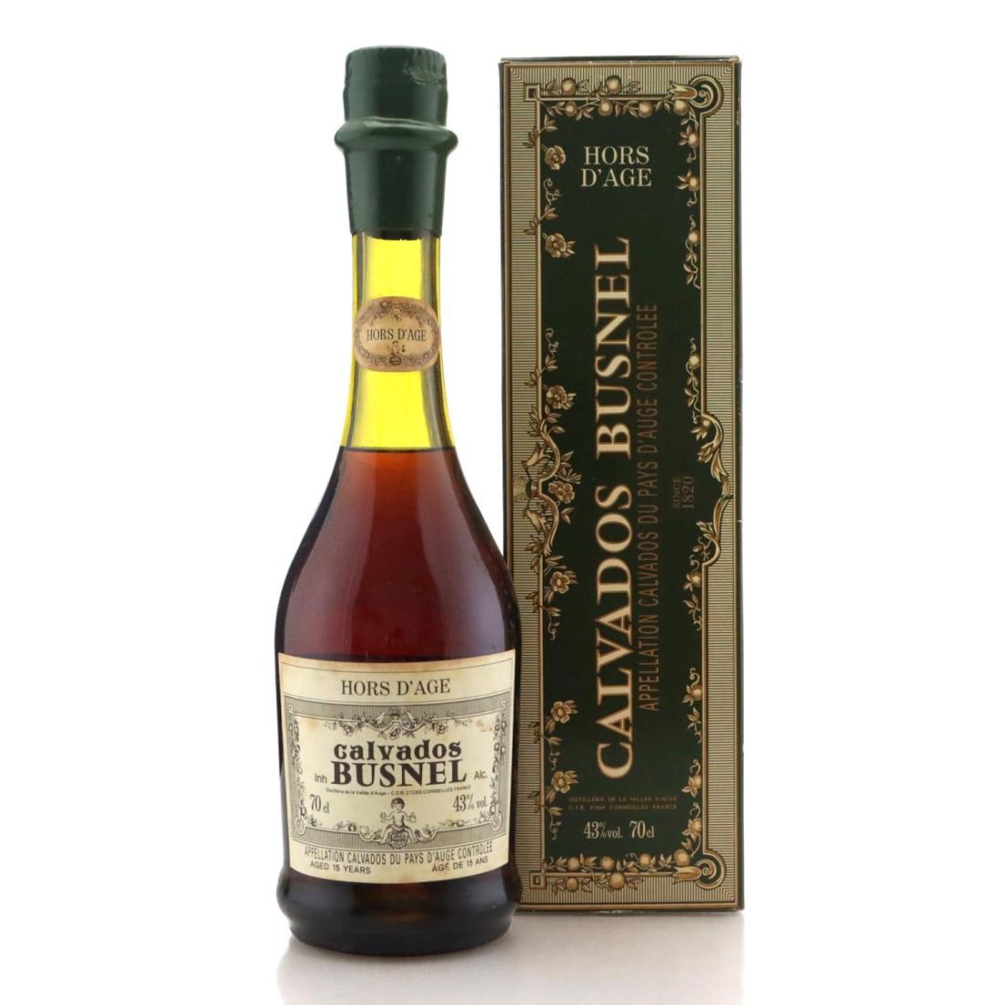 Busnel Calvados Hors d'Age 15 Year Old, 2008, 43% whisky bottle