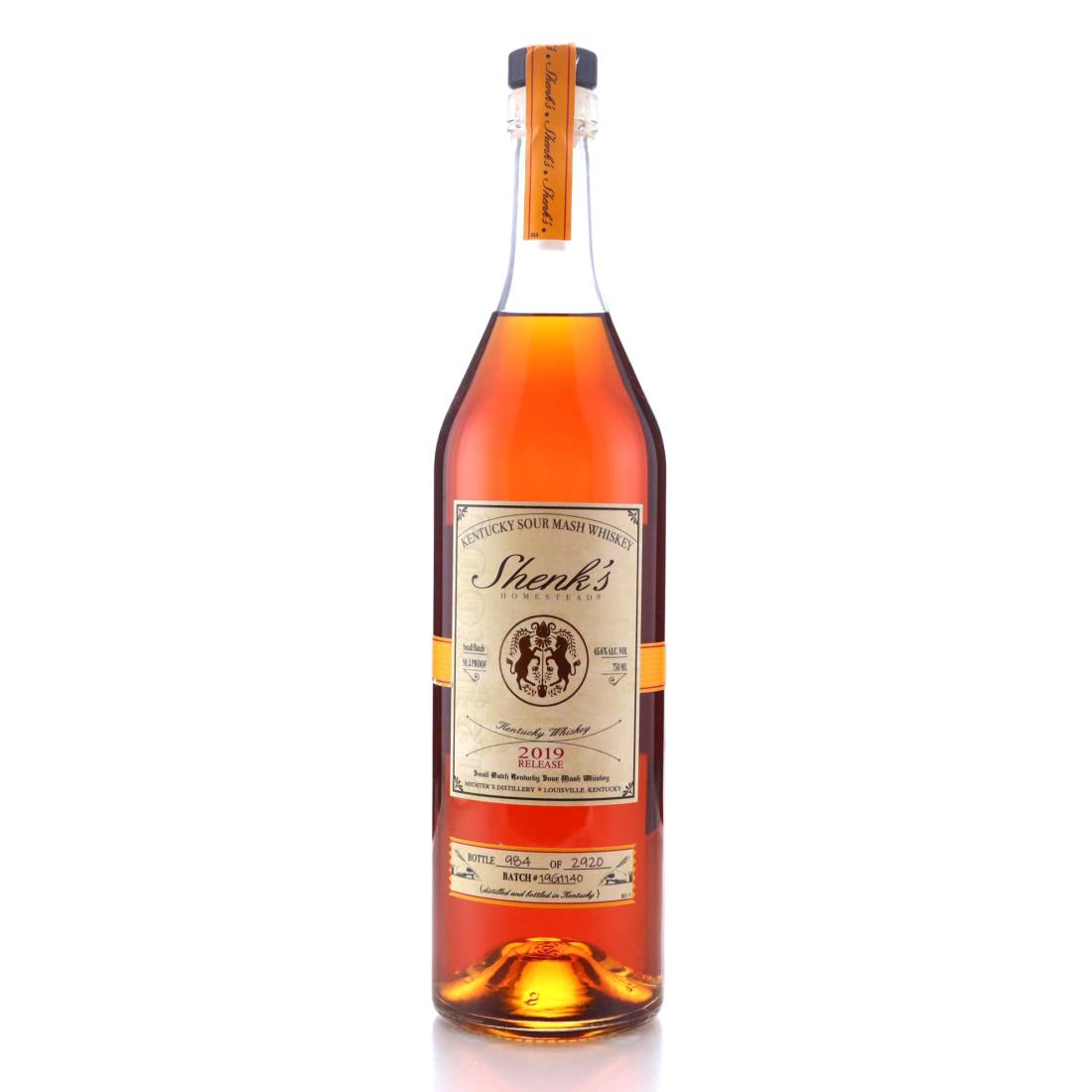 Shenks Homestead Kentucky Sour Mash Whiskey Batch 19G1140