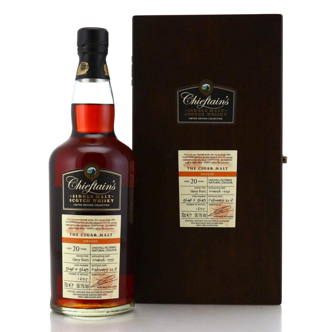 The Cigar Malt 1997 Chieftains 20 Year Old