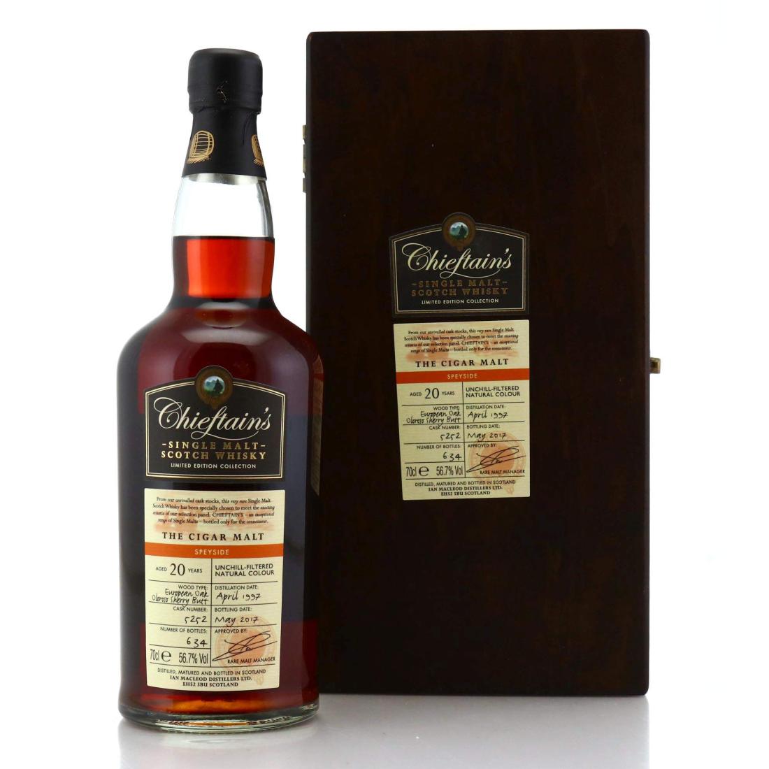 The Cigar Malt 1997 Chieftains 20 Year Old