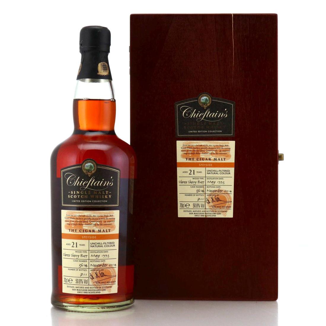 The Cigar Malt 1993 Chieftains 21 Year Old